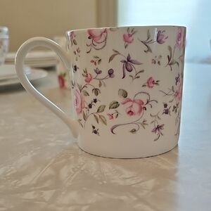 Royal Albert Pink and Purple Floral Porcelain Mug